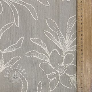 Bavlnená látka EMBROIDERY GABARDINE Luana grey