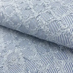 JEANS DENIM Ruffle stripes design A