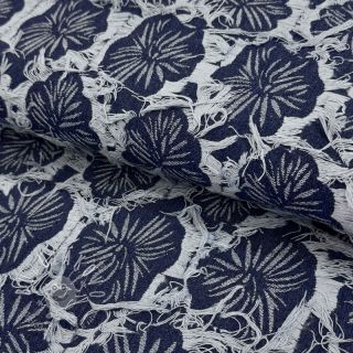 JEANS DENIM Ruffia Flowers design B