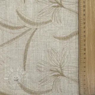 Viskóza s ľanom Desert flowers design C