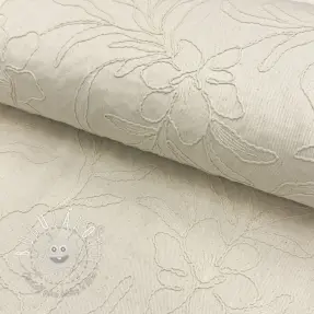 Bavlnená látka EMBROIDERY GABARDINE Luana natural