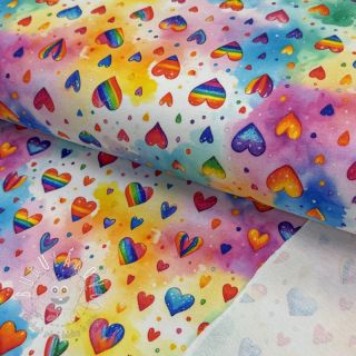 Teplákovina All you need is love design D digital print