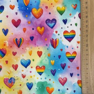 Teplákovina All you need is love design D digital print