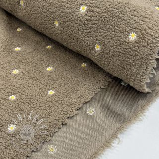 Kabátovina TEDDY EMBROIDERY Mini taupe