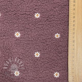 Kabátovina TEDDY EMBROIDERY Mini rosewood