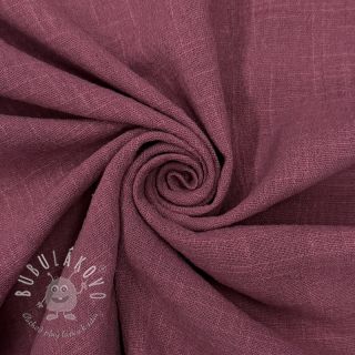 Bavlnená látka SLUB WASHED mauve