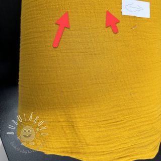 Dvojitá gázovina/mušelín ochre II.trieda