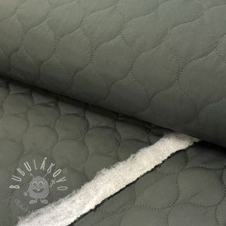 Prešívaná látka Round moss green