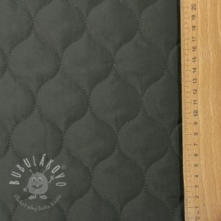 Prešívaná látka Round moss green