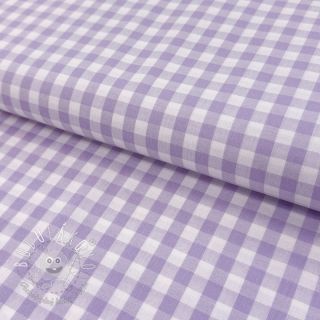 Bavlnená látka Check lilac