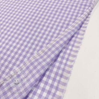 Bavlnená látka Check lilac
