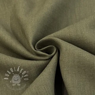 Ľan predpraný dark moss green