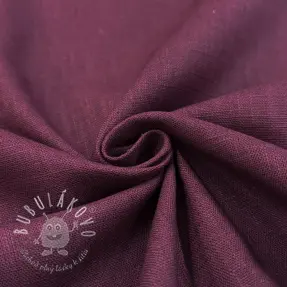 Ľan predpraný wine red