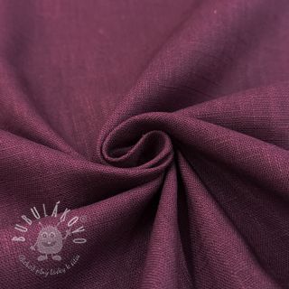 Ľan predpraný wine red