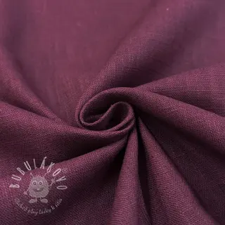Ľan predpraný wine red