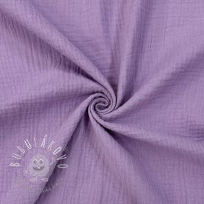 Dvojitá gázovina/mušelín dark lilac