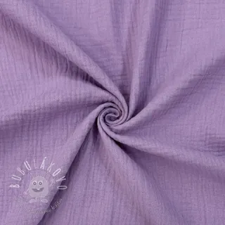 Dvojitá gázovina/mušelín dark lilac