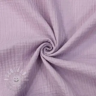 Dvojitá gázovina/mušelín soft lilac