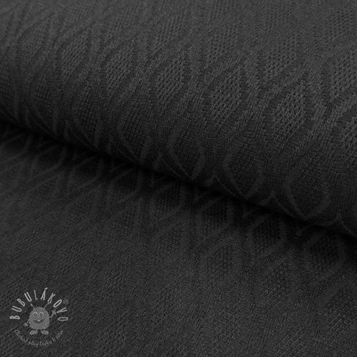 Pletenina jacquard Diamond black