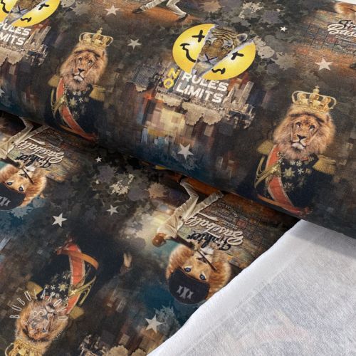 Teplákovina Rules limits digital print