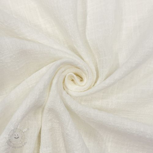 Bavlnená látka SLUB WASHED ecru