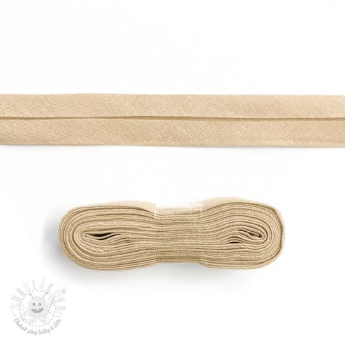 Lemovací prúžok bavlna - 3 m light sand Lemovací prúžok bavlna - 3 m light sand