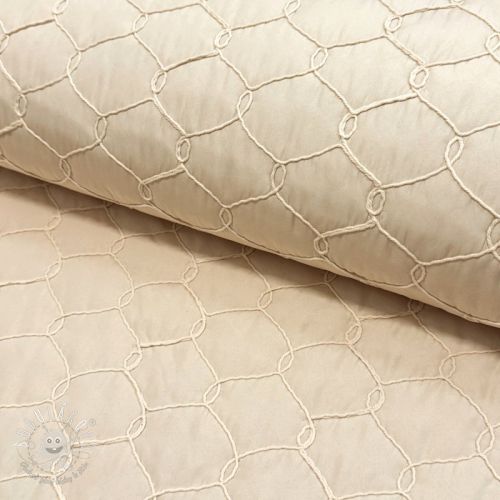 Prešívaná látka Cord off white