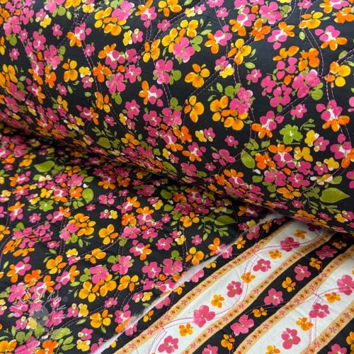 Bavlnená látka VOILE STEPPED Ophelia flower digital print