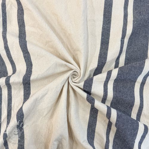 Dekoračná látka Bernadette stripe indigo