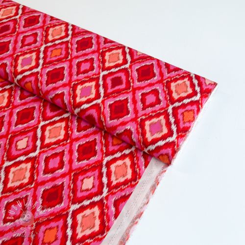 Viskóza RADIANCE Abstract red digital print