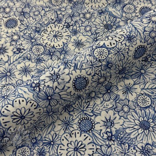 Dekoračná látka Linenlook Bloom Fully Mix digital print