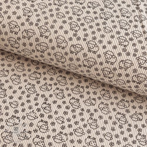 Menčester STRETCH Little sheep light sand