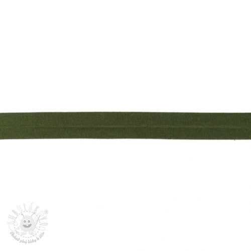 Lemovací prúžok úpletový camo green Lemovací prúžok úpletový camo green