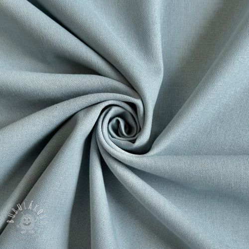 Bavlnená látka s ľanom PREMIUM ocean blue