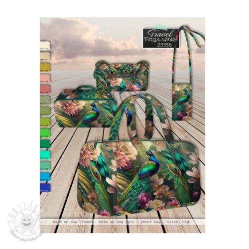 Dekoračná látka SHOPPER Peacock PANEL
