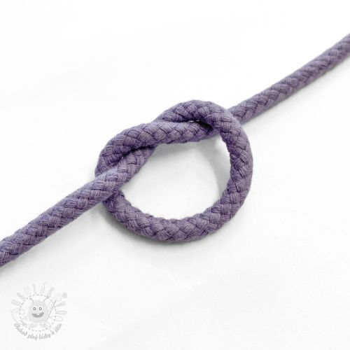 Bavlnená šnúra 5 mm lavender