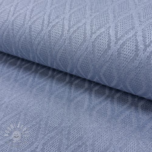 Pletenina jacquard Diamond baby blue