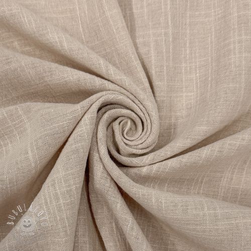 Bavlnená látka SLUB WASHED beige