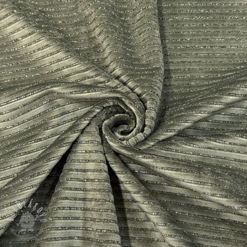 Zamat VELVET LUREX Stripe camo green