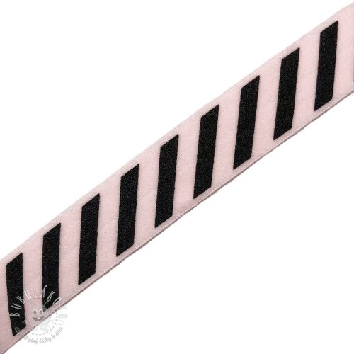 Lemovacia guma STRIPE 20 mm light pink