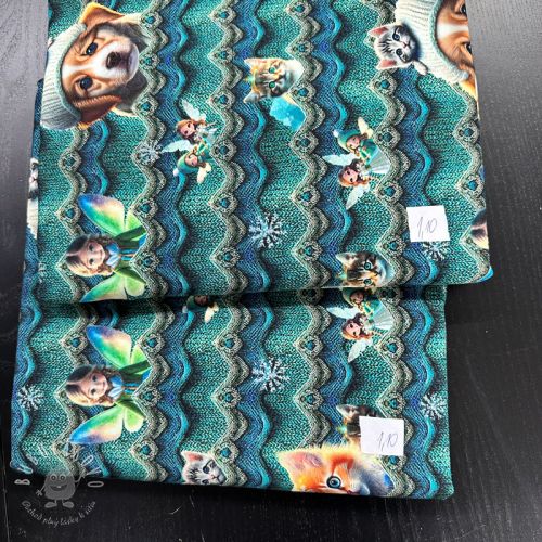 Balík látok teplákovina digital print 0348