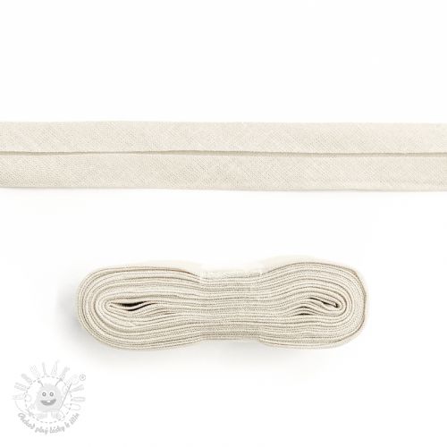 Lemovací prúžok bavlna - 3 m off white