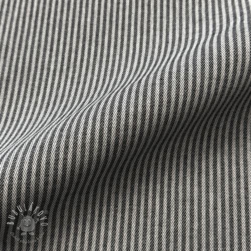 Dekoračná látka DOBBY Colored stripe black