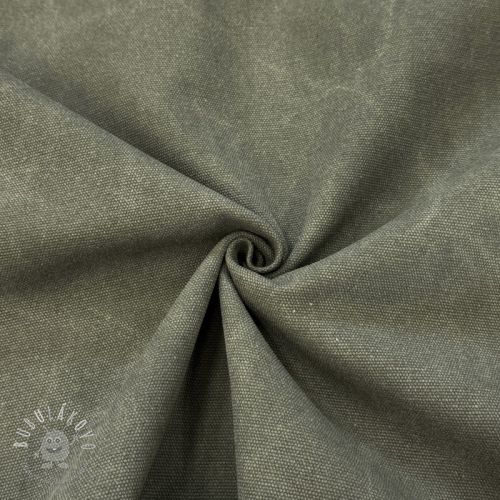 CANVAS STONEWASHED army green