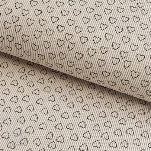 Menčester STRETCH Little love light sand