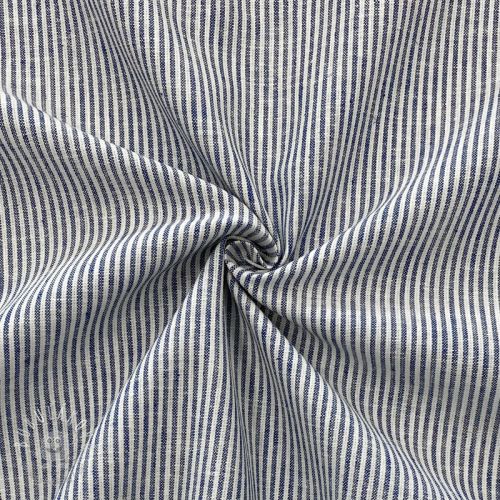 Ľan s bavlnou Lira medium stripe jeans