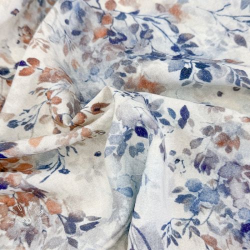 Viskóza LUREX Fine leaves blue