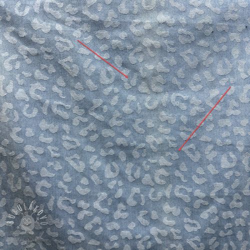 JEANS JACQUARD Animal skin light blue II:trieda