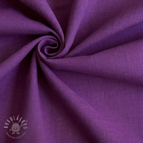 Bavlnená látka s ľanom purple