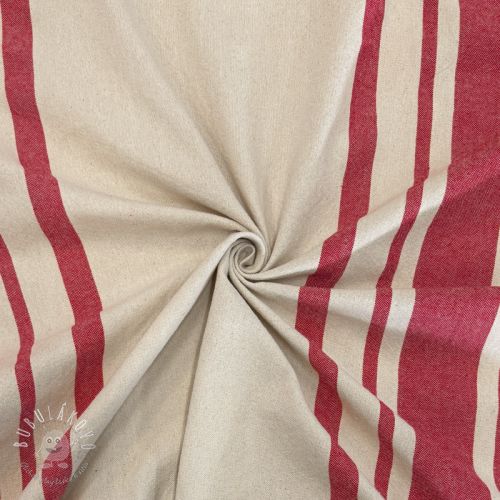 Dekoračná látka Bernadette stripe rouge